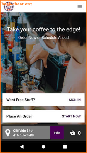 Cliffside Coffee screenshot