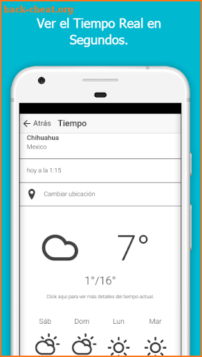 clima de chihuahua screenshot