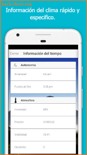 clima de el salvador screenshot