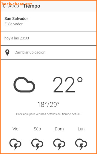 clima de honduras screenshot