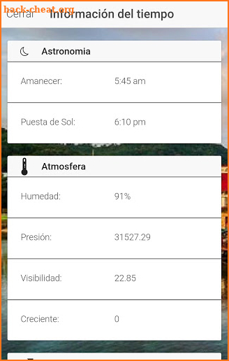 clima de honduras screenshot