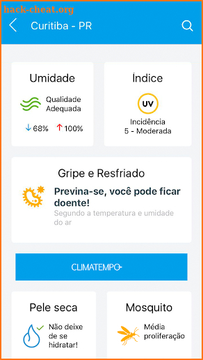 Climatempo Lite - Previsão do tempo para 15 dias screenshot