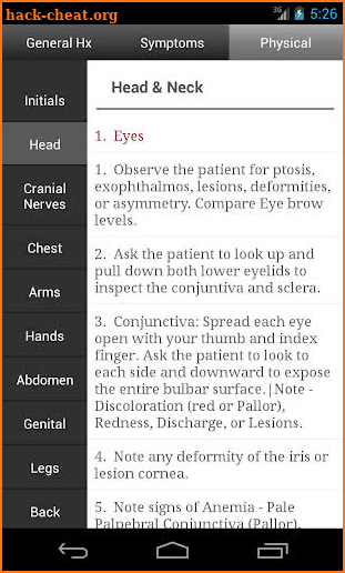 Clinicals – History & Physical screenshot