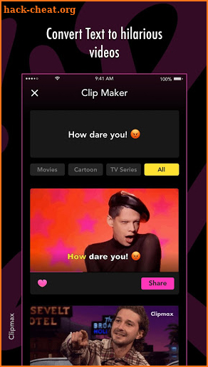 Clipmax | Meme Gif  Video Edit screenshot