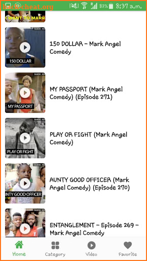 Clips videos app screenshot