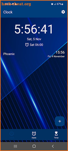 Clock Alarm for sleepers screenshot