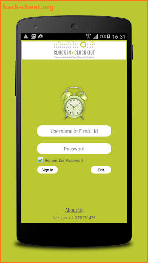 CLOCK IN CLOCK OUT screenshot