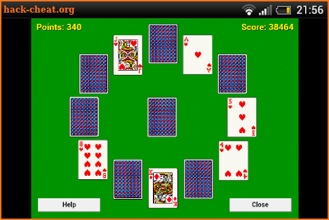 Clock Solitaire screenshot