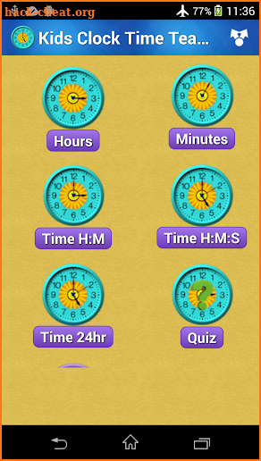 Clock Time Reading for Kids screenshot