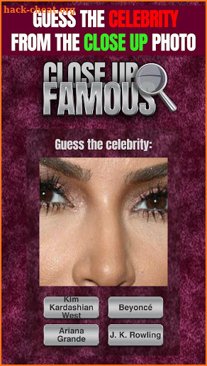 Close Up Famous Quiz screenshot