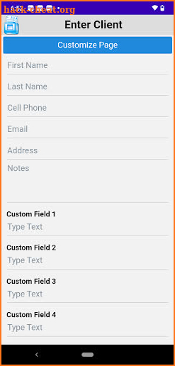 Cloud CRM Client Records App screenshot