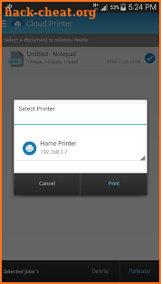 Cloud Printer screenshot