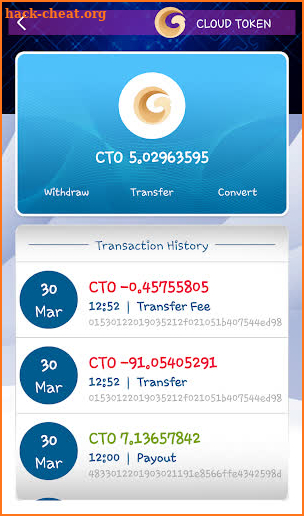 Cloud Wallet screenshot