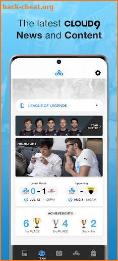 Cloud9 Esports screenshot