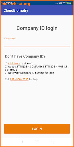 CloudBiometry screenshot