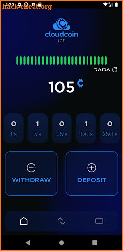 CloudCoin Authenticator screenshot