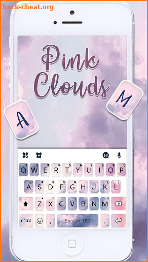 Clouds Keyboard Theme screenshot