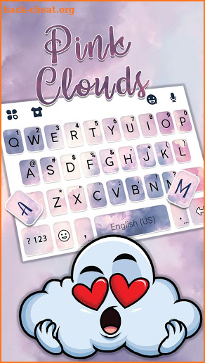 Clouds Keyboard Theme screenshot