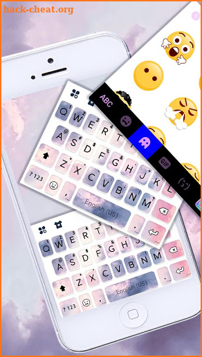 Clouds Keyboard Theme screenshot