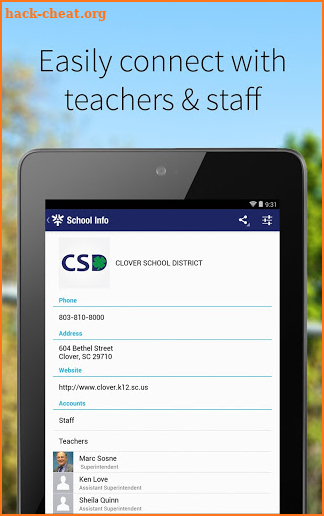 Clover School District screenshot