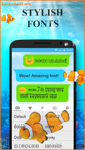 ClownFish Animated Keyboard screenshot