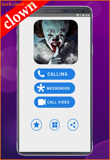 clown’s pennywise chat video & call clownell screenshot