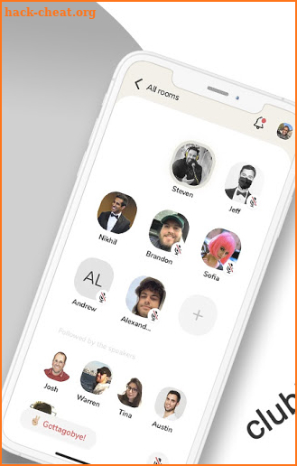 Clubhouse drop-in audio chat Guide screenshot