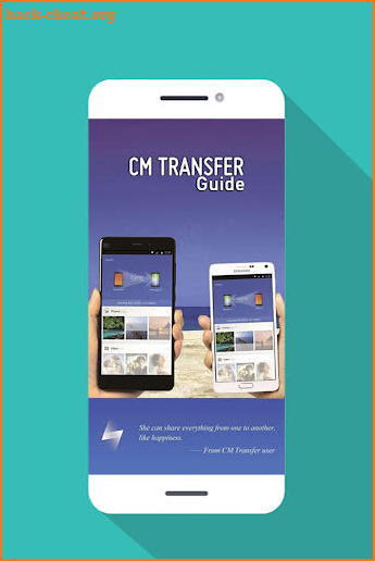 Cm Transfer guide to share file with friends screenshot