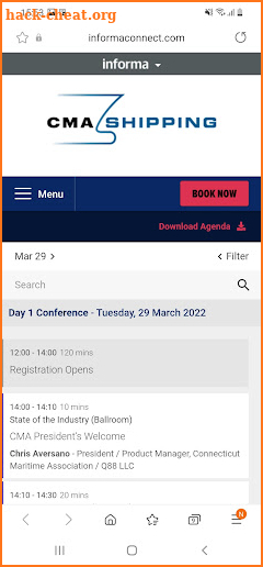 CMA Shipping Expo & Conference screenshot