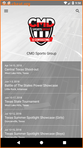 CMD Sports Group screenshot