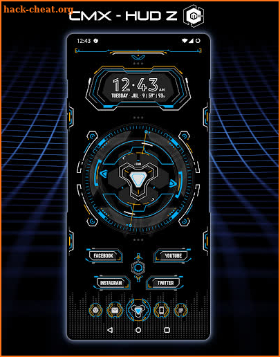 CMX - HUD Z · KLWP Theme screenshot