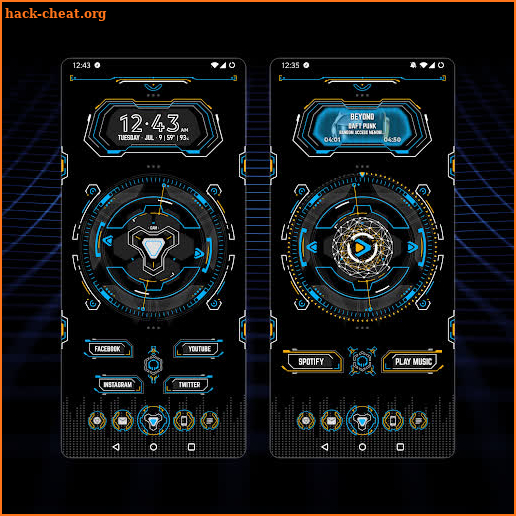 CMX - HUD Z · KLWP Theme screenshot