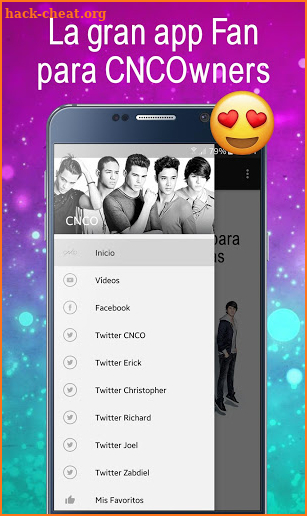 CNCO. Gran APP Fan CNCOwners. Vídeos y Canciones. screenshot