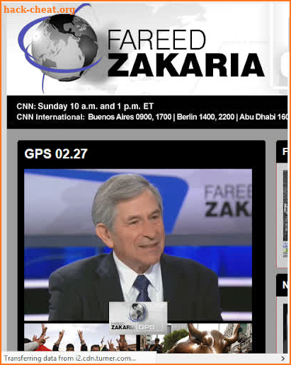 CNN Fareed Zakaria GPS Show screenshot