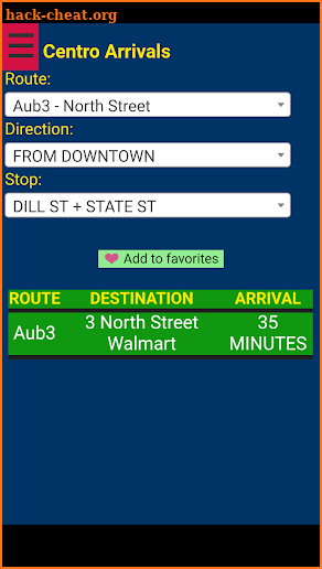 CNY Centro Bus Tracker screenshot