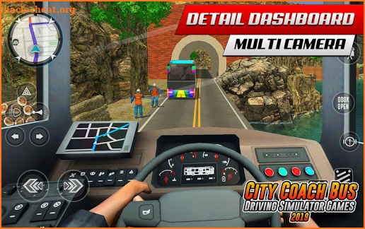 Coach Bus Hill Road Simulator- Free Euro Bus Games screenshot