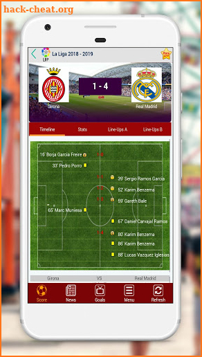 CoalaScore - LiveScore soccer: 2018 - 2019 screenshot