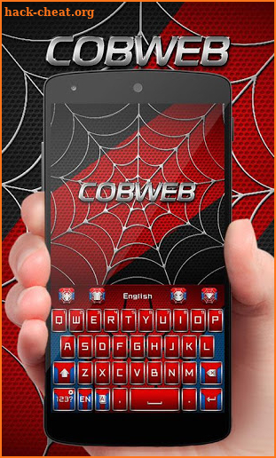 Cobweb Hero GO Keyboard Theme screenshot