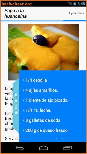 Cocina Perú screenshot