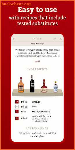 Cocktail Party: Drink Recipes & Ingredient Library screenshot