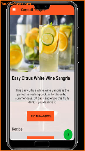 Cocktail Recipe screenshot