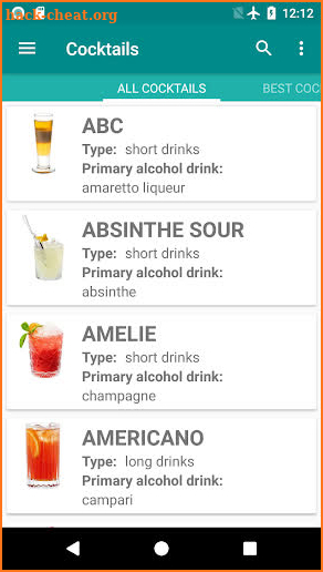 Cocktails Guide PRO (more functions without ads) screenshot
