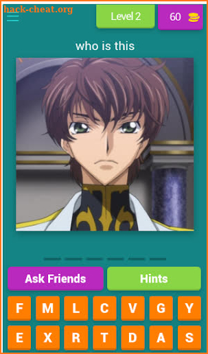 Code Geass Quiz screenshot