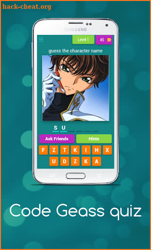 Code Geass quiz screenshot