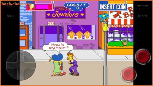 Code The simpsons arcade screenshot