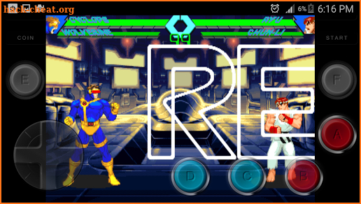 Code xmen vs Street Fighter arcade screenshot