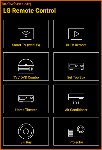 CodeMatics LG Remote Control screenshot