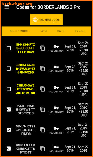 Codes for Borderlands 3 Pro screenshot