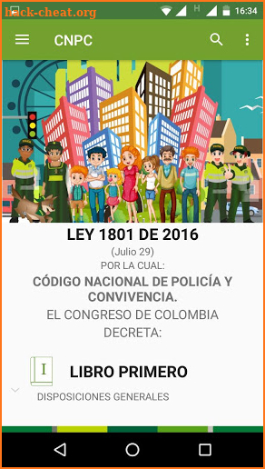 Código Nacional de Policía y Convivencia screenshot