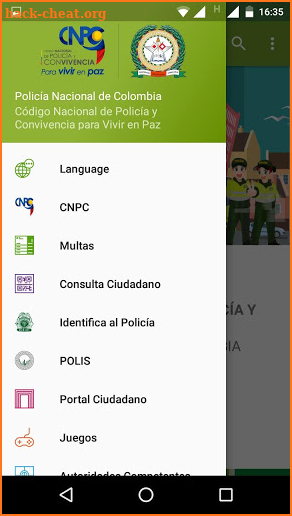 Código Nacional de Policía y Convivencia screenshot